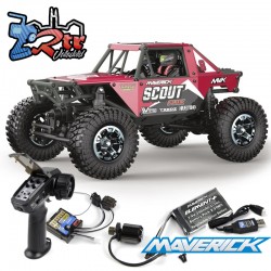 Maverick RC Scout-24 1/24th Rock Crawler brushless Rojo