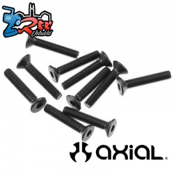 Hex Socket Flat Head M3x16mm  Black (10)