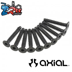 Hex Socket Tap Flat Head M3x18mm Black (10)