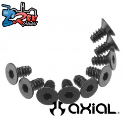 Hex Socket Tap Flat Head M3x6mm Black (10)