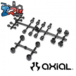Molded Shock Parts Set: 1-10 SCX10 PRO