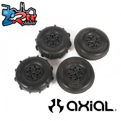ST28 Front Razor  Rear Paddle Tire and Wheel Set: Yeti Jr