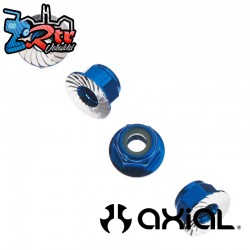 Wheel Nut M4 Serrated Blue (4)
