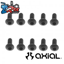 M2.6x6mm Hex Socket Button Black (10)