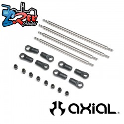 Rear Upper-Lower 4WS Links Set  Titanium: AXP8