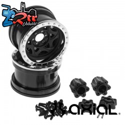 1-10 2.2 Walker Evans Wheels  12mm Hex  Black Chrome (2)