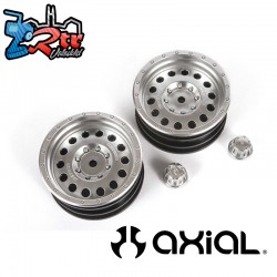 1-10 Method MR307 Hole 1.9 Wheels  12mm Hex  Satin Silver...