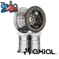 1-8 Oversize 8-Spoke 3.8 Beadlock Wheels  17mm Hex  Black...