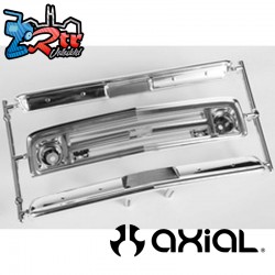 Grille Bumpers Chrome  Black: 1967 Chevrolet C10