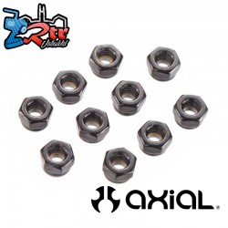 Nylon Locking Hex Nut 4mm Black (10)