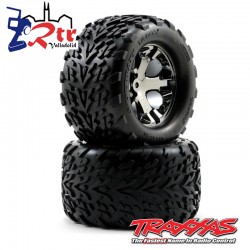 Ruedas ensambladas pegados 2.8 cromo Negro All-Star Talon insertos de espuma TRA3668A
