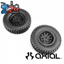 Axial Tire & Wheel Set  Mounted (2): SCX10 Trailer