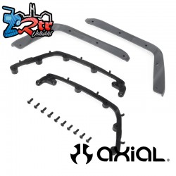 Axial Front Fenders  Gray  Jeep JT: SCX10 III MotoBilt