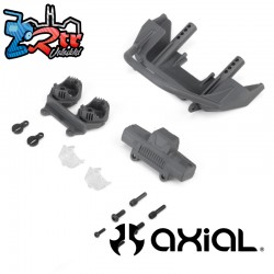 Axial Front Bumper Set  Gray  Jeep JT: SCX10 III MotoBilt