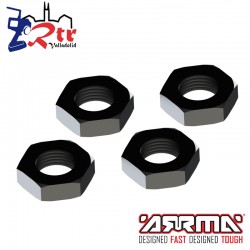 Tuerca Hexagonal Aluminio Negra Arrma AR310449