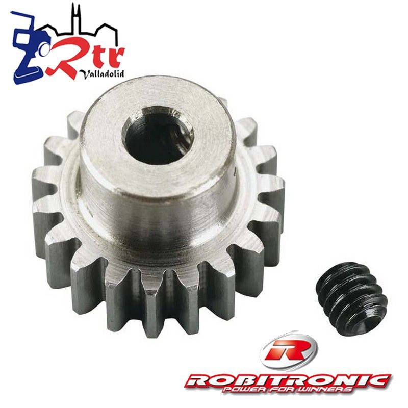 Piñon 19t Modulo 0.6 eje 3.2mm Robitronic