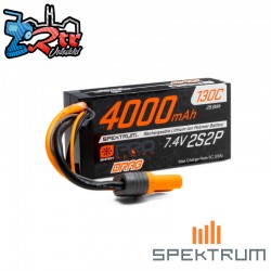 7.4V 4000mAh 2S 130C Smart No Prep Drag LiPo Battery: IC5