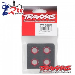 Tuercas de rueda estriadas 17 mm Traxxas Roja TRA7758R