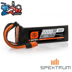 Spektrum Accessories 14.8V 2200mAh 4S 50C Smart LiPo...