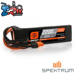 Spektrum Accessories 11.1V 2200mAh 3S 100C Smart LiPo...