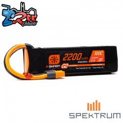 Spektrum Accessories 11.1V 2200mAh 3S 100C Smart G2 LiPo...