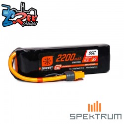 Spektrum Accessories 11.1V 2200mAh 3S 50C Smart G2 LiPo...