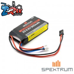 Spektrum 6.6V 900mAh 2S LiFe Receiver Battery: Universal...