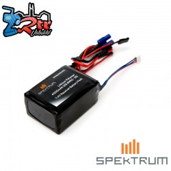 Spektrum 7.4V 4000mAh 2S LiPo Receiver Battery: Universal...