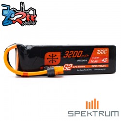 Spektrum Accessories 14.8V 3200mAh 4S 100C Smart G2 LiPo...