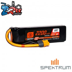 Spektrum Accessories 14.8V 2200mAh 4S 50C Smart G2 LiPo...