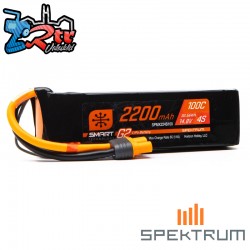 Spektrum Accessories 14.8V 2200mAh 4S 100C Smart G2 LiPo...