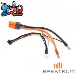 Adapter: IC5 Battery - 5mm Male Bullets with 6" wire:...