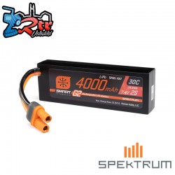 7.4V 4000mAh 2S 30C Smart G2 Hardcase LiPo Battery: IC5