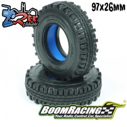Ruedas BoomRacing Mileage Classic 97x26mm 1.9 compuesto Gekko, con espuma azul