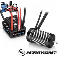 Hobbywing Ezrun MAX10 G2S 140A Combo 3665SD-2400kV-G3 con eje de 5 mm