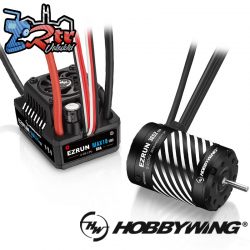 Hobbywing Ezrun MAX10 G2S 80A Combo 3652SD-5400kV-G3 con eje de 3.175 mm