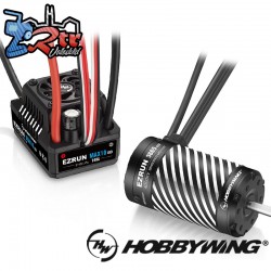 Hobbywing Ezrun MAX10 G2S 140A Combo 3665SD-4000kV-G3 con eje de 5 mm