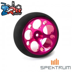 Rueda de emisora aluminio Spektrum color Rosa