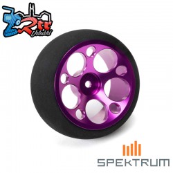 Rueda de emisora aluminio Spektrum color purpura
