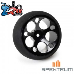 Rueda de emisora aluminio Spektrum color negro