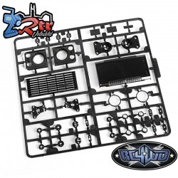 Detalles de las luces y la parrilla del Land Rover Defender D90 2015 de RC4WD