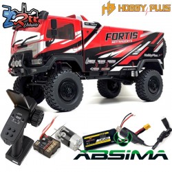 Crawler 1/18 Rally camion DKR-4 4wd Fortis RTR Rojo