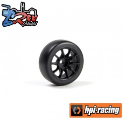 TSMK510 Drift Wheel-Tire Set 22x11mm (Black-4pcs)