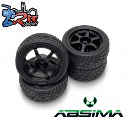 Ruedas 1/10 “J-Style” Wheel Set - negro 4 unidades