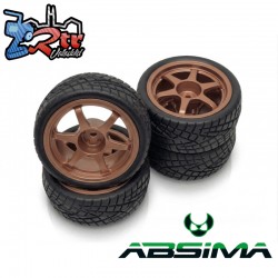 Ruedas 1/10 “J-Style” Wheel Set - cobre 4 unidades