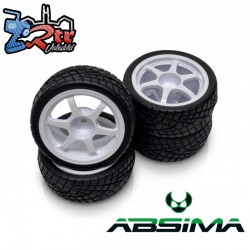 Ruedas 1/10 “J-Style” Wheel Set - blancas 4 unidades
