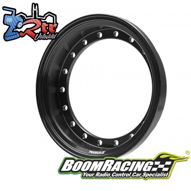 Barril de rueda 1.9" de aluminio de 7.5 mm ProBuild ™ 1 Unidad Mate Negro Standard BoomRacing