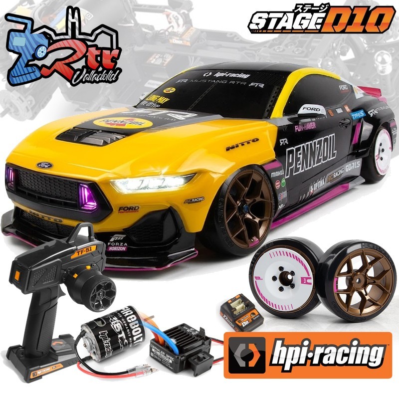 HPI Racing Stage-D10 1/10 4WD brushless Ford Mustang GT RTR S650 - B.Hobson