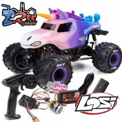 Losi 1-18 Mini LMT Sparkle Smash 2S 4X4 RTR Brushed...