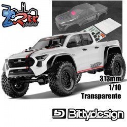 Carrocería 1/10 T400 313mm Transparente Rock Crawler Precortado Bittydesign